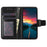 For TCL 505 Shockproof Phone Case PU Leather+TPU Shell   Phone Stand Cover Wallet - Black - 2