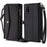 For TCL 505 Case Card Holder Zipper Wallet Folding Stand Leather Phone Cover with 2 Straps - Black - 1