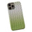For iPhone 15 Pro Max Woven Texture PU Leather+PC Phone Case Slim Gradient Color Phone Cover - Green - 1