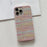 For iPhone 15 Pro Max Phone Shell Heat Dissipation PC+PU Leather Phone Case Straw Mat Texture - Pink - 2