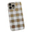 TPU+PU Leather Phone Case for iPhone 15 Pro Lacquered Grid Pattern Phone Cover Anti-Drop Shell - White - 1