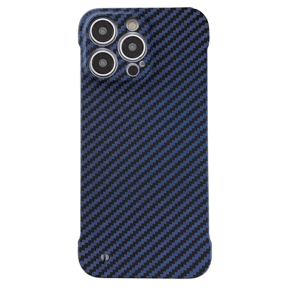 For iPhone 14 Pro PC Case Frameless Phone Protective Cover Slim-Fit Protection Shell - Blue - 1