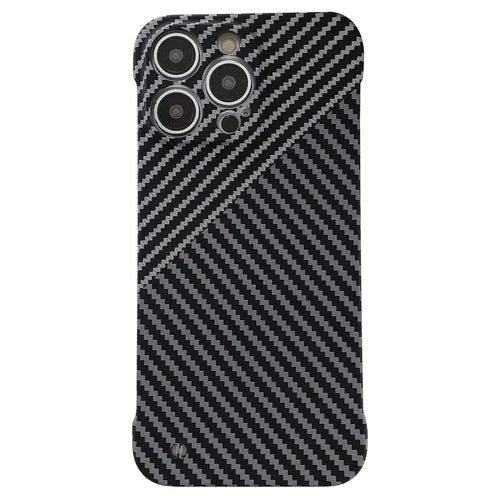 Phone Cover for iPhone 14 Pro Max Frameless PC Phone Case Slim-Fit Protection Shell - Black - 1