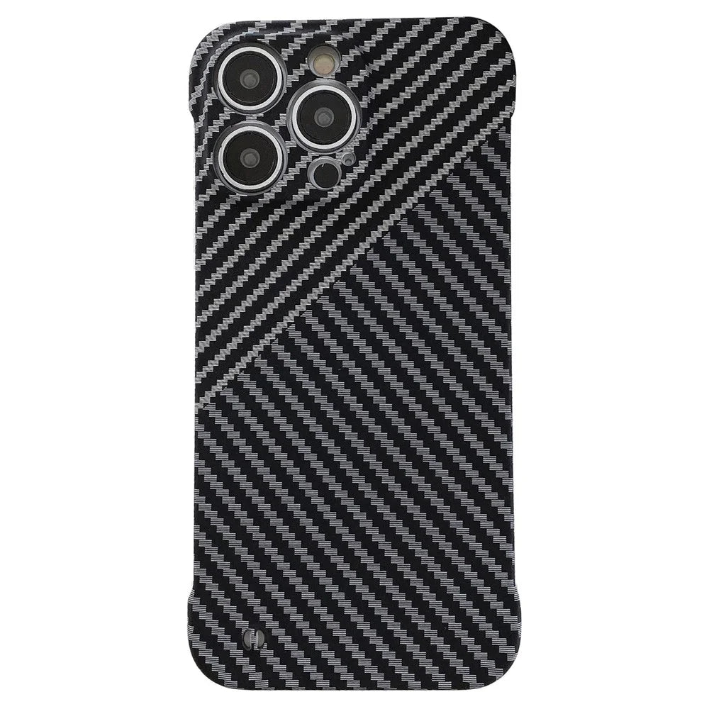 Phone Cover for iPhone 14 Pro Max Frameless PC Phone Case Slim-Fit Protection Shell - Black - 1