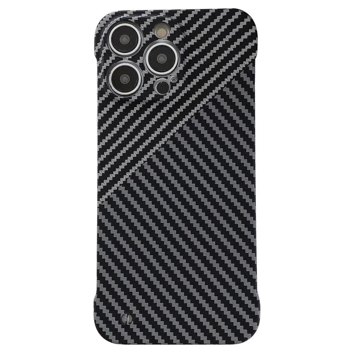Phone Cover for iPhone 14 Pro Max Frameless PC Phone Case Slim-Fit Protection Shell - Black - 1