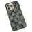 For iPhone 15 Pro Max   Case PU Leather+PC Phone Protective Cover Jeans Texture Design - Black - 1