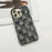 For iPhone 15 Pro Max   Case PU Leather+PC Phone Protective Cover Jeans Texture Design - Black - 2