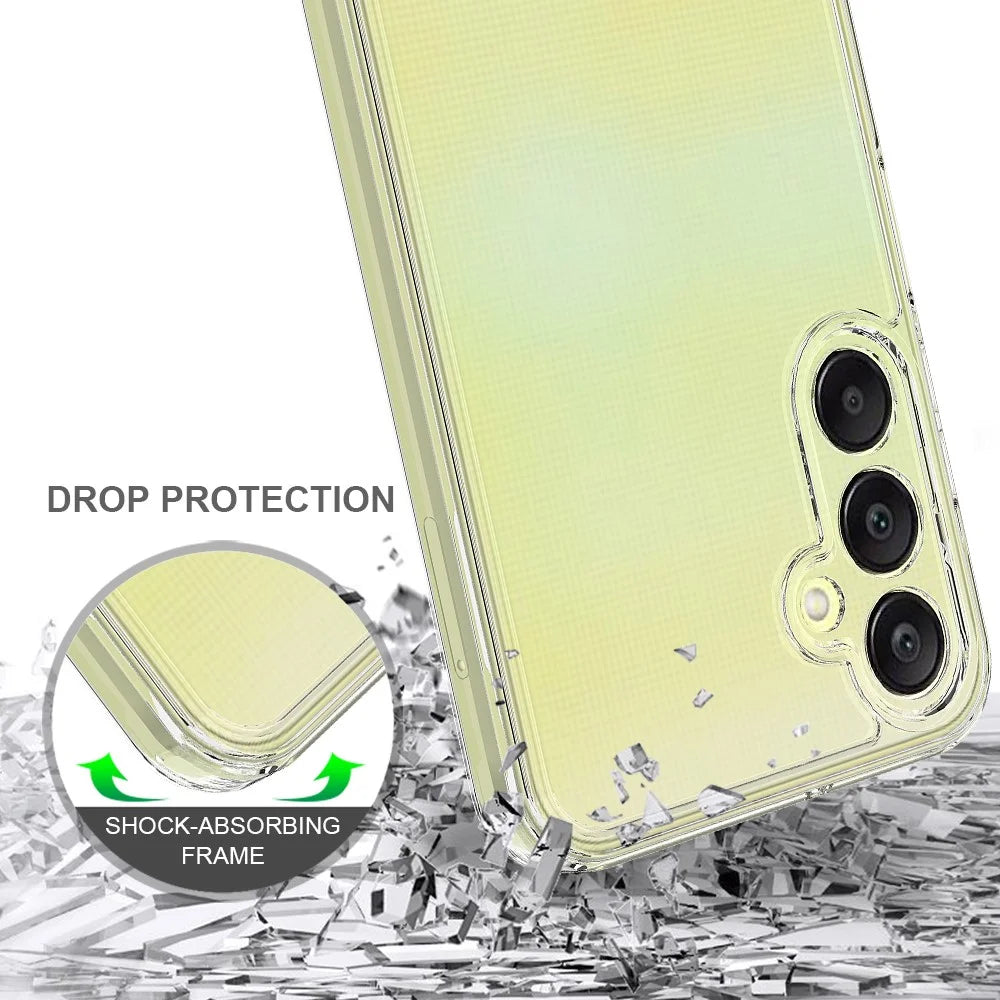 For Samsung Galaxy M15 5G / F15 5G Clear Case TPU+Acrylic Anti-Scratch Phone Cover - 3