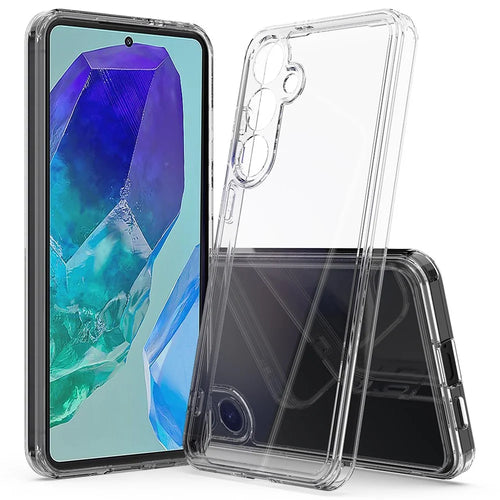 For Samsung Galaxy M55 5G / C55 5G / F55 5G Case Hybrid TPU+Acrylic Transparent Protective Back Cover - 1