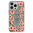 For iPhone 15 Pro Max Phone Case Pattern Design Mirror Surface Acrylic+TPU Phone Cover - Red Flower - 1