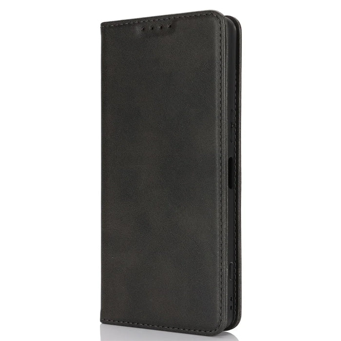 For Sony Xperia 1 VI Case PU Leather Wallet Stand Magnetic Closing Phone Cover - Black - 7