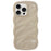 For iPhone 13 Pro Max Case Anti-Scratch TPU Phone Cover with Water Ripple Design - White - 1