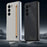 For Galaxy Z Fold6 5G Phone Case Skin-Touch Hard PC Shell with Stylus - Light Grey - 4