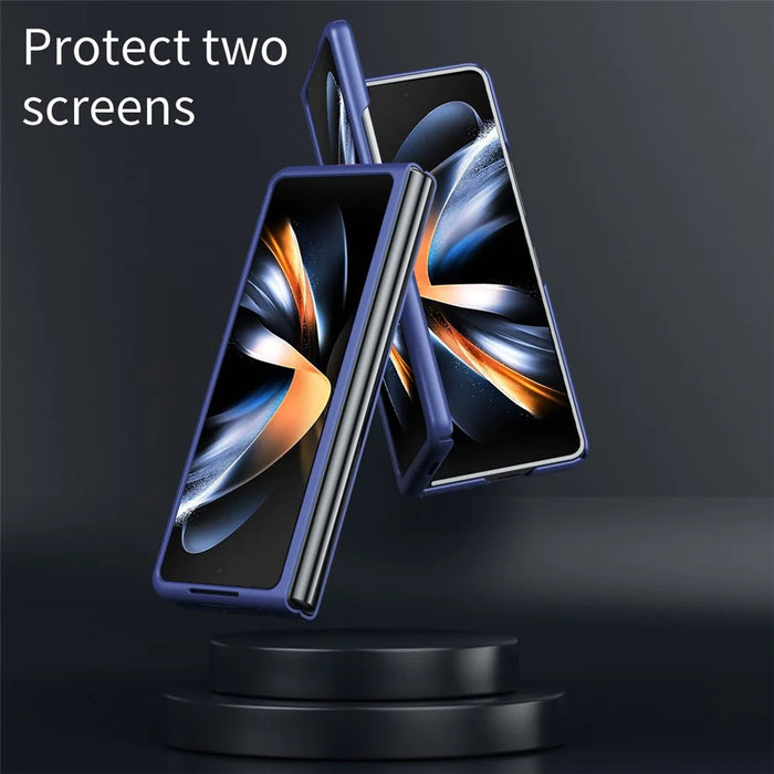 For Samsung Galaxy Z Fold6 5G Matte Case Skin-Touch Hard PC Phone Cover - Sapphire - 5