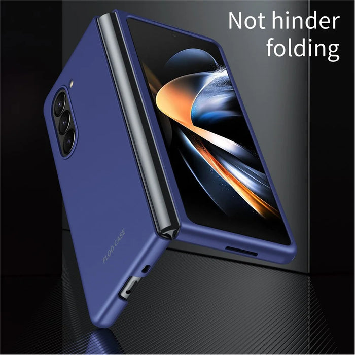 For Samsung Galaxy Z Fold6 5G Matte Case Skin-Touch Hard PC Phone Cover - Sapphire - 7