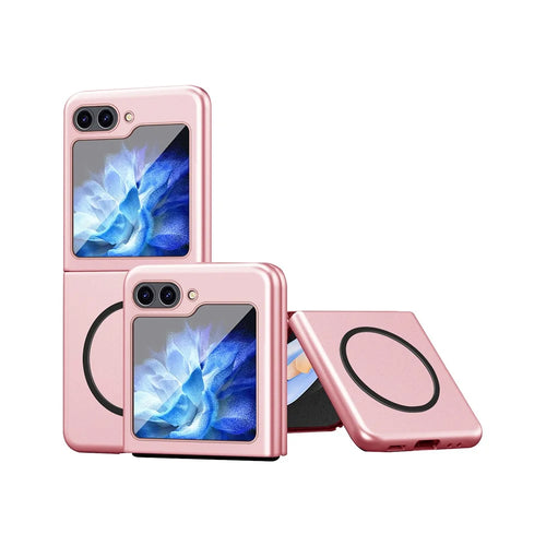 For Samsung Galaxy Z Flip7 FE 5G / Z Flip6 5G / Z Flip5 5G Frosted Case Skin-Touch Hard PC Phone Cover - Pink - 1