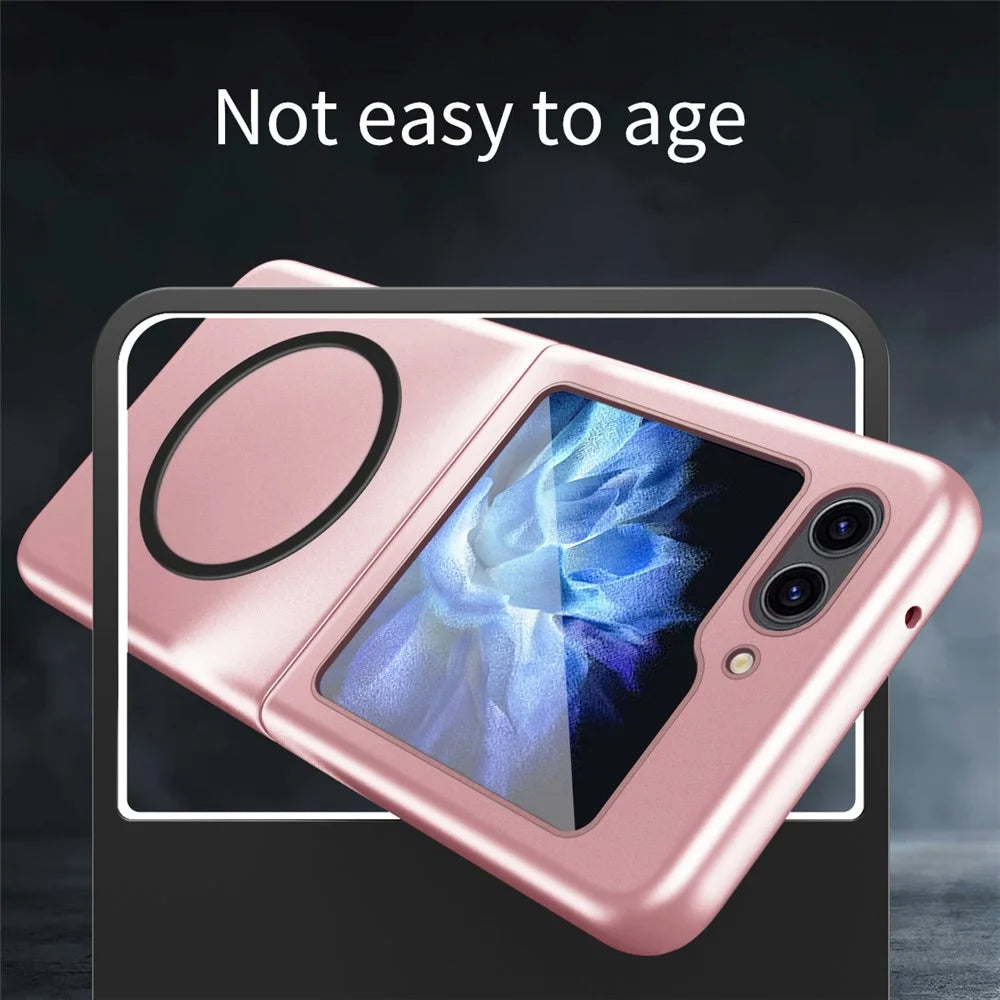 For Samsung Galaxy Z Flip7 FE 5G / Z Flip6 5G / Z Flip5 5G Frosted Case Skin-Touch Hard PC Phone Cover - Pink - 3
