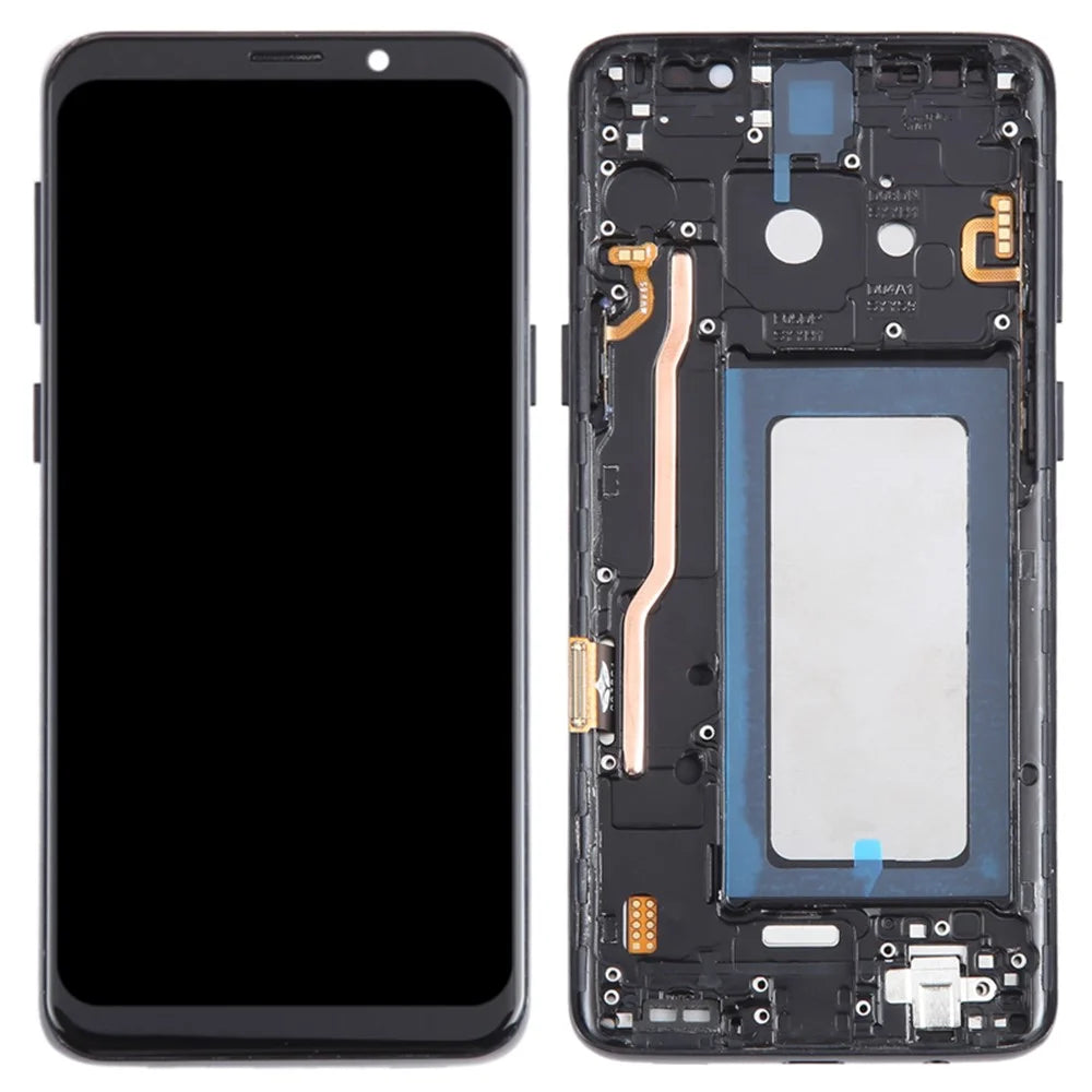 For Samsung Galaxy S9 G960 Grade C LCD Screen and Digitizer Assembly + Frame Replacement Part (TFT Technology) (Without Logo) - Black - 1