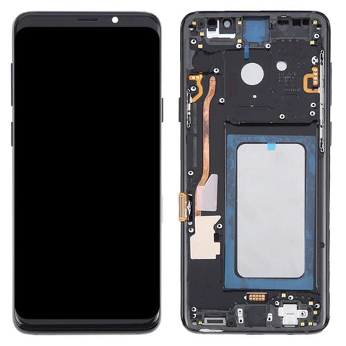 For Samsung Galaxy S9+ G965 Grade C LCD Screen and Digitizer Assembly + Frame Part (TFT Technology) (Without Logo) - Black - 1