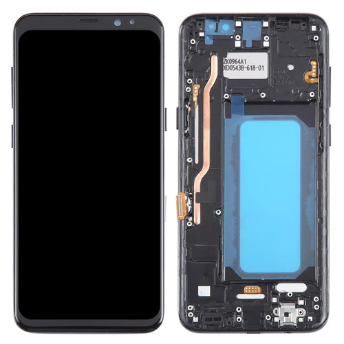 For Samsung Galaxy S8+ G955 Grade C LCD Screen and Digitizer Assembly + Frame Part (TFT Technology) (Without Logo), Black - 1