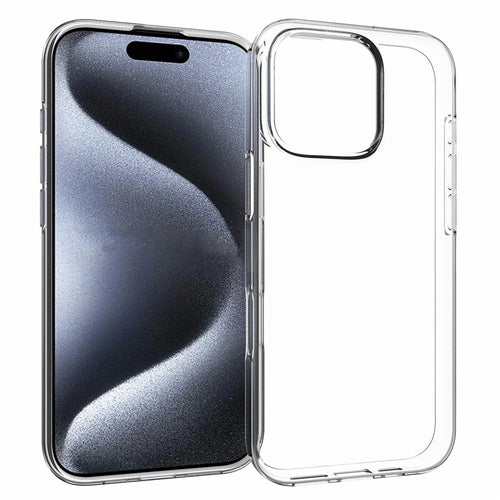 For iPhone 16 Pro Case Watermark-Free Anti-Scratch Clear TPU Phone Cover - 1