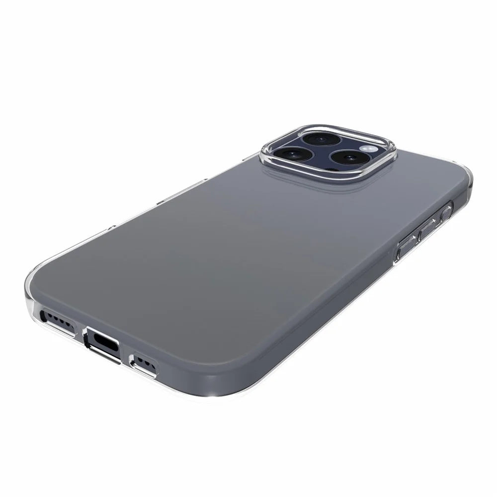 For iPhone 16 Pro Case Watermark-Free Anti-Scratch Clear TPU Phone Cover - 6