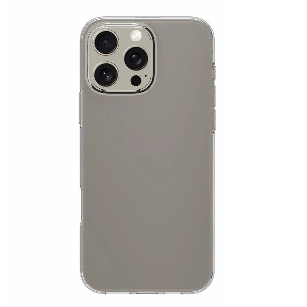 For iPhone 16 Pro Max Clear Case Glossy Surface Watermark-Free TPU Phone Cover - 2