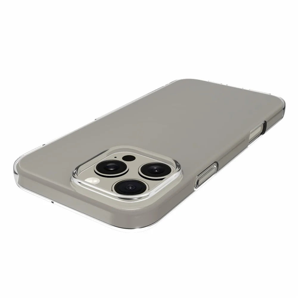 For iPhone 16 Pro Max Clear Case Glossy Surface Watermark-Free TPU Phone Cover - 4