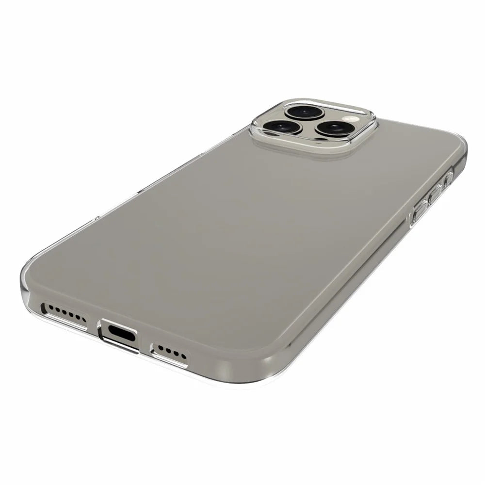 For iPhone 16 Pro Max Clear Case Glossy Surface Watermark-Free TPU Phone Cover - 6
