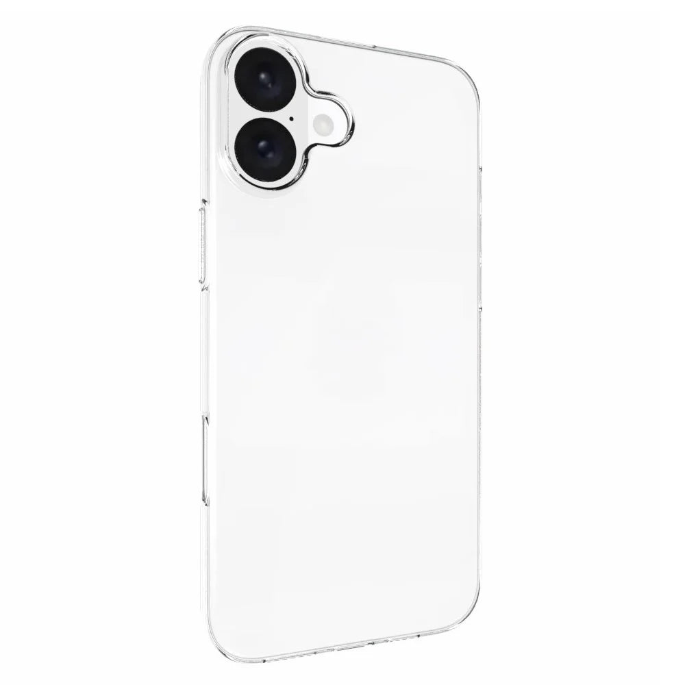 For iPhone 16 Plus Phone Cover Non-Slip TPU Watermark-Free Glossy Clear Case - 2