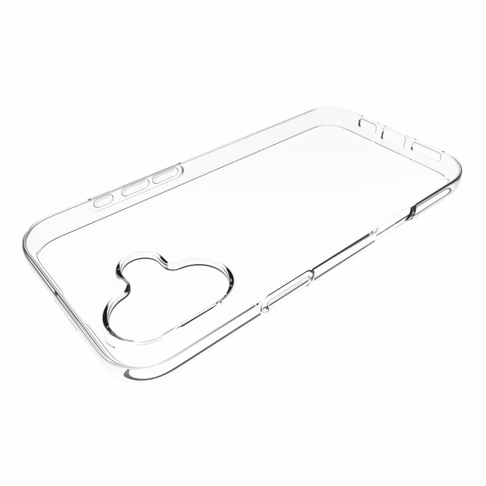 For iPhone 16 Plus Phone Cover Non-Slip TPU Watermark-Free Glossy Clear Case - 6