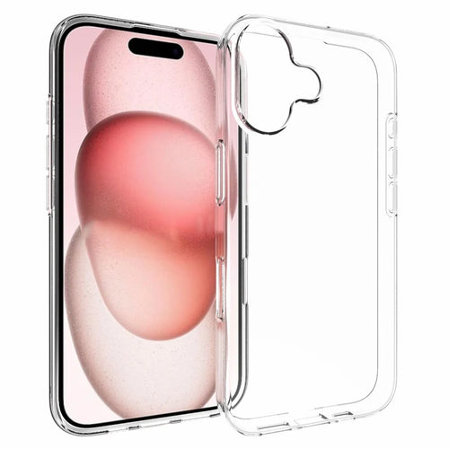 For iPhone 16 Non-Slip TPU Phone Case Watermark-Free Glossy Anti-Scratch Clear Phone Cover - 1