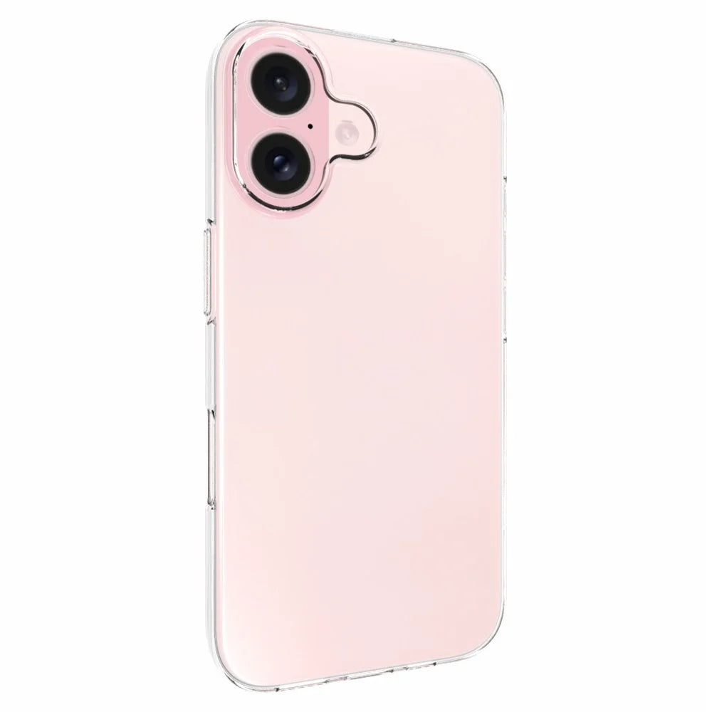 For iPhone 16 Non-Slip TPU Phone Case Watermark-Free Glossy Anti-Scratch Clear Phone Cover - 2