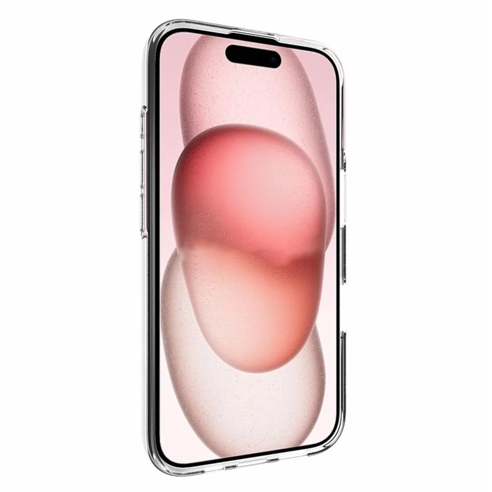 For iPhone 16 Non-Slip TPU Phone Case Watermark-Free Glossy Anti-Scratch Clear Phone Cover - 3