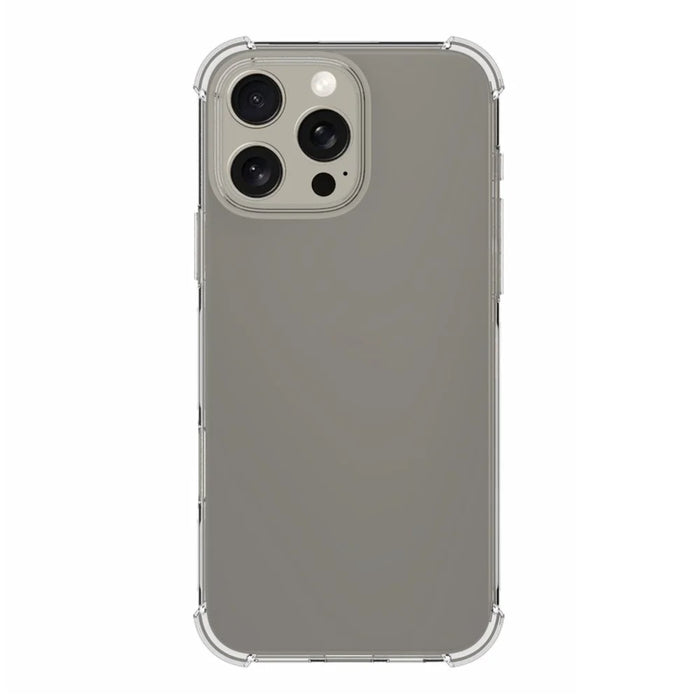 For iPhone 16 Pro Max Case Drop Protection Anti-Slip Transparent TPU Phone Cover - 2