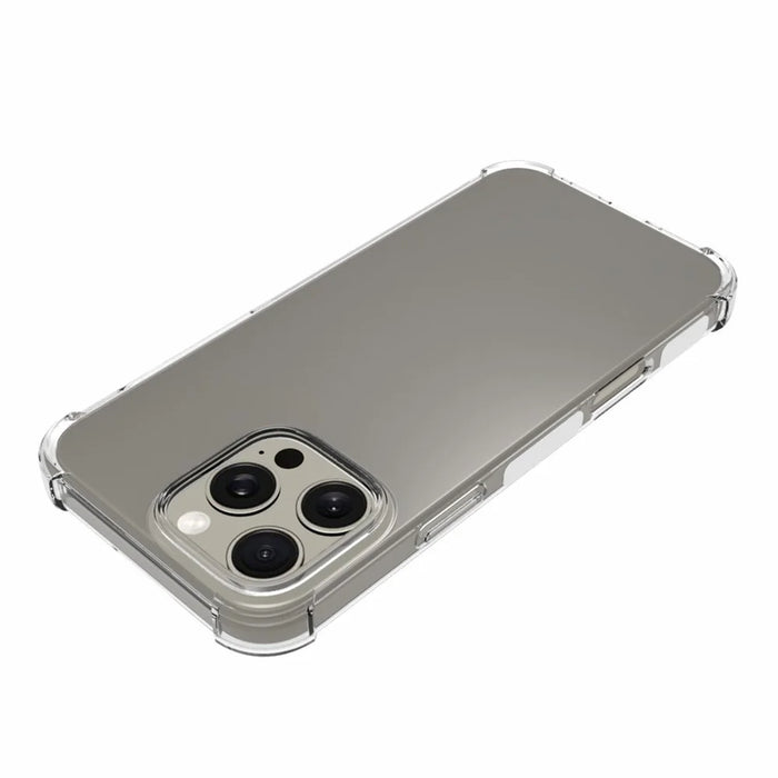 For iPhone 16 Pro Max Case Drop Protection Anti-Slip Transparent TPU Phone Cover - 4