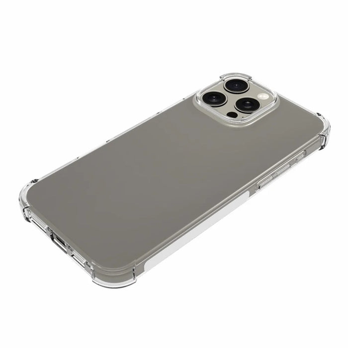 For iPhone 16 Pro Max Case Drop Protection Anti-Slip Transparent TPU Phone Cover - 5