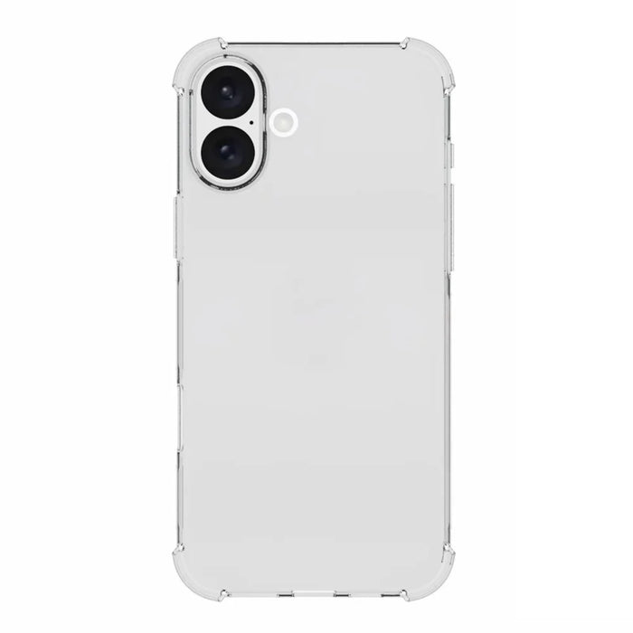 For iPhone 16 Plus Slim-Fit Phone Case TPU Shell Non-Slip HD Transparent Mobile Phone Cover - 2