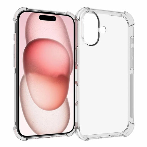 For iPhone 16   Phone Case Clear Flexible TPU Anti-Scratch Cell Phone Cover - 1