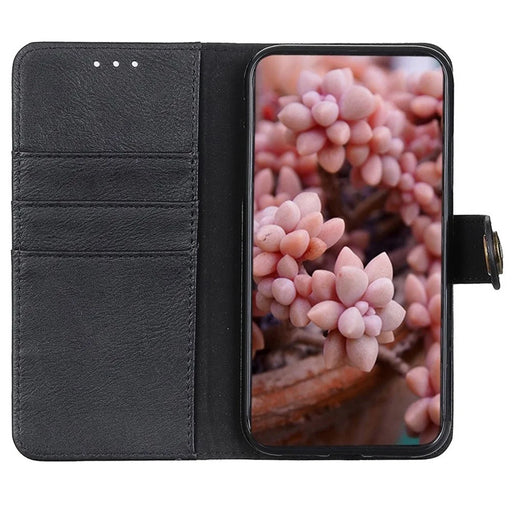 KHAZNEH For Sony Xperia 1 VI Magnetic Phone Case Wallet Cowhide Texture Drop Protection Cover - Black - 2
