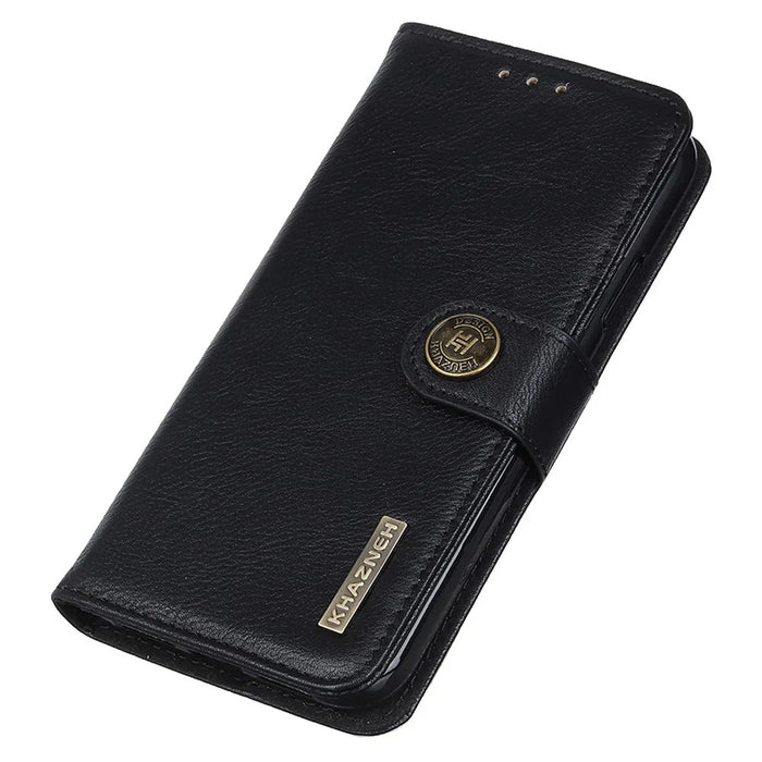 KHAZNEH For Sony Xperia 1 VI Magnetic Phone Case Wallet Cowhide Texture Drop Protection Cover - Black - 5