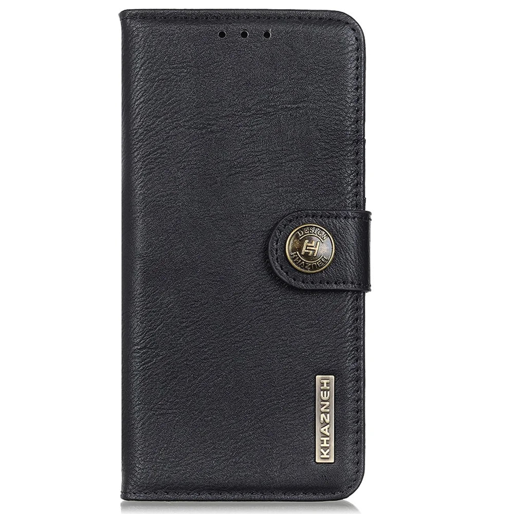 KHAZNEH For Sony Xperia 1 VI Magnetic Phone Case Wallet Cowhide Texture Drop Protection Cover - Black - 7