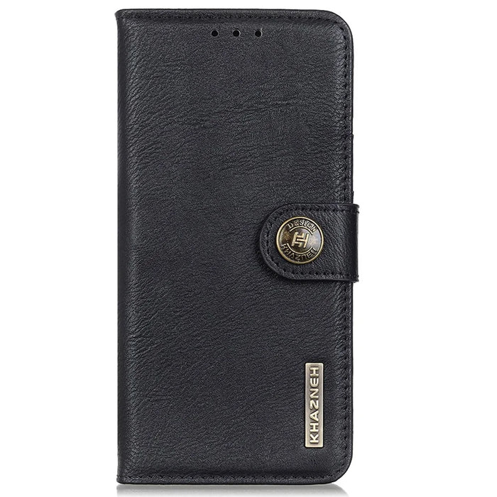 KHAZNEH For Sony Xperia 1 VI Magnetic Phone Case Wallet Cowhide Texture Drop Protection Cover - Black - 7