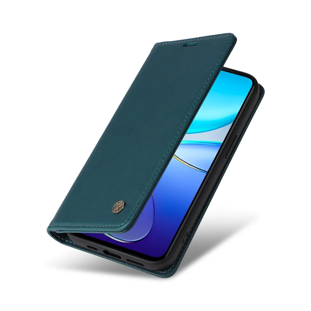 YIKATU YK-001 For vivo V40 SE 5G / Y100 5G (Indonesia) / Y200e 5G / V30 Lite 5G (India) PU Leather Cover - Green - 4
