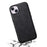 DENIOR A11 For iPhone 13 / 14 Magnetic Case Retro Leather Coated PC+TPU Anti-Scratch Cover - Black - 4