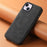 DENIOR A11 For iPhone 13 / 14 Magnetic Case Retro Leather Coated PC+TPU Anti-Scratch Cover - Black - 5