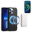 DENIOR A11 For iPhone 13 Pro Case Retro Leather+ PC+TPU Magnetic Phone Cover - Black - 2