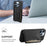 DENIOR D13 For iPhone 13 Pro Case Leather Phone Protective Cover with Detachable Magnetic Card Holder - Black - 6