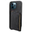 DENIOR D13 For iPhone 12 Pro Max Case Retro Texture PU+TPU+PC Magnetic Phone Case with Card Bag - Black - 4