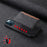 DENIOR D13 For iPhone 12 Pro Max Case Retro Texture PU+TPU+PC Magnetic Phone Case with Card Bag - Black - 7